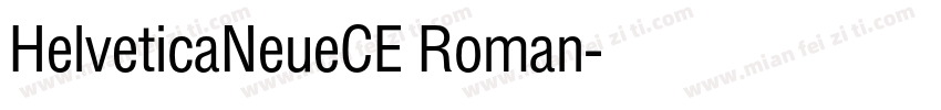 HelveticaNeueCE Roman字体转换